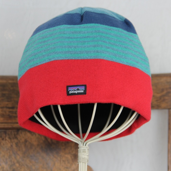 patagonia red beanie